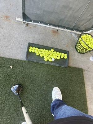 Golf balls and driver