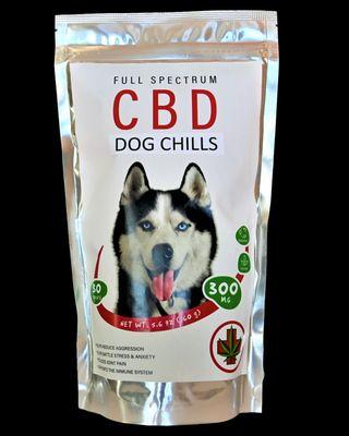 Full Spectrum CBD Dog Chills Treat, Organic, Non GMO, 100% Natural, Vegan, Small Batch, 300mg, Premium, Salt Lake City, Utah