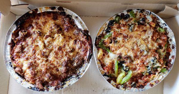 Oven-Baked Veggie Pasta and Oven-Baked Italian Meats Pasta from Pizza Hut Adrian