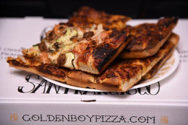 "Well done" pizza slices, Golden Boy 01/29/2022