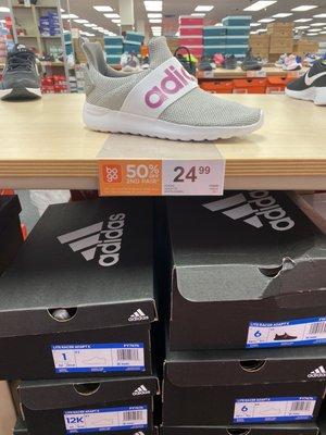 Shoes advertised as $24.99.