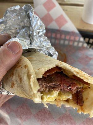 Breakfast burrito.