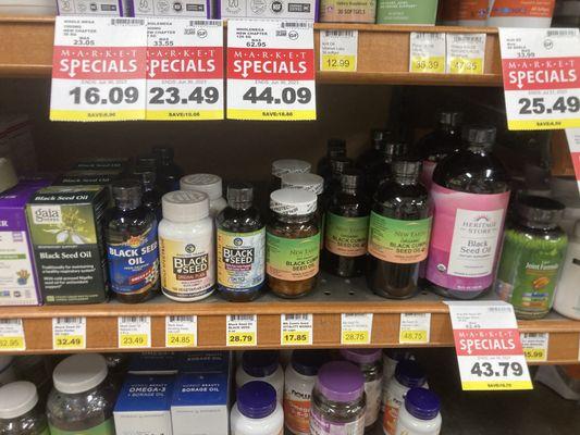 Vitamins are on sale on Sundays.