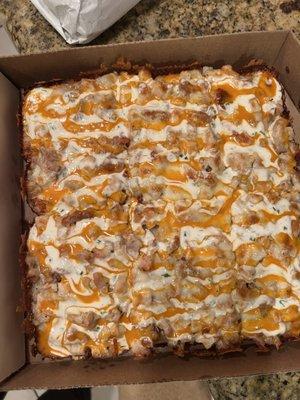 Buffalo chicken square