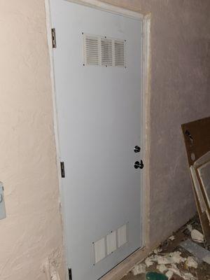 New door instal on 60 year old house