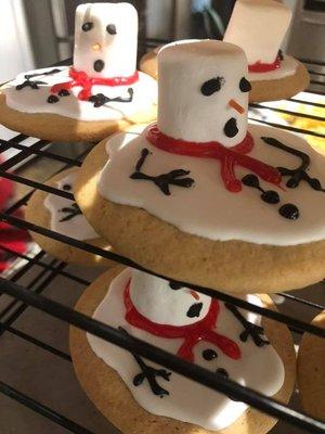 Melting Snowman Cookies