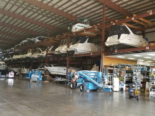 Right side of main building Care is taken on stacking of your boat