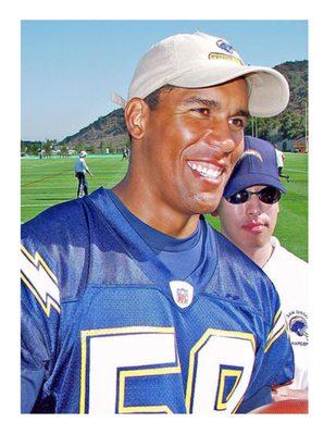 Donnie Edwards former Charger.  " Gene's therapy rejuvenated my body so that I was always ready for the next game