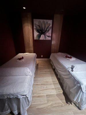 Couples massage room