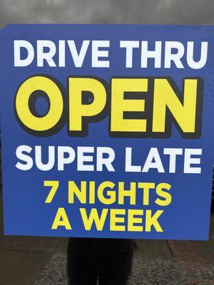 Open late