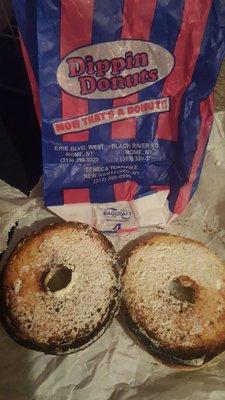 Normally im a dippin over dunkin kind of girl. But this is twice my son got a cold burned bagle with almost no cream cheese  for breakfast.