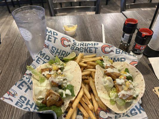 Fish tacos were good 14.95