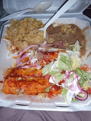 Enchilada Plate.