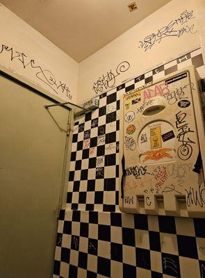 3/15/2024 - Grabbing some pizza after a show. Punkrock bathroom