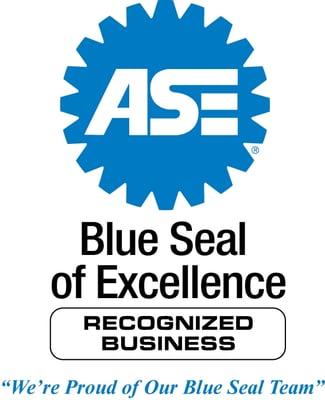 We are an ASE recognized Blue Seal Business