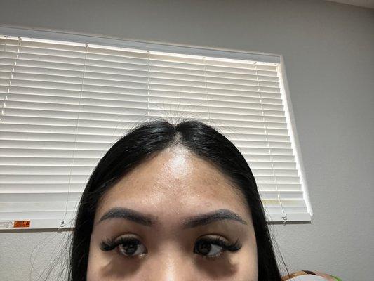 Healed brows