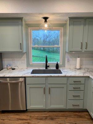 Kitchen Remodel including new cabinets, countertops, backsplash and floors!
 See more pictures in our Portfolio!