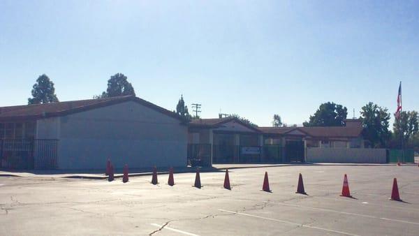 Front view of the school from lower parking lot