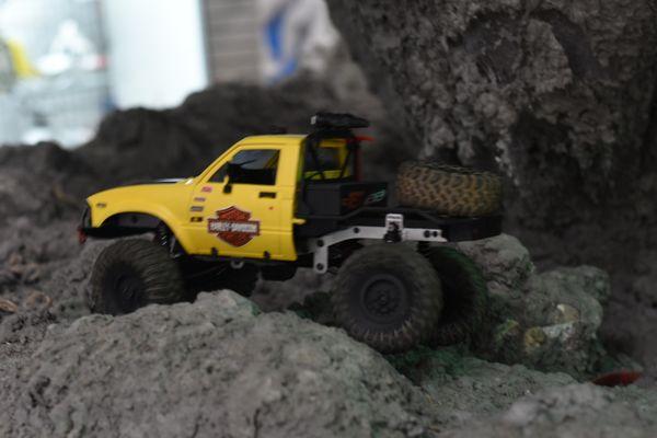 My 1/16 scale rc on ther huge 1/0 crawler track.