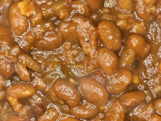 Our baked beans are the MVP of sides--smoky, savory, and packed with flavor. You've never had beans this bold. Try us, we dare you.