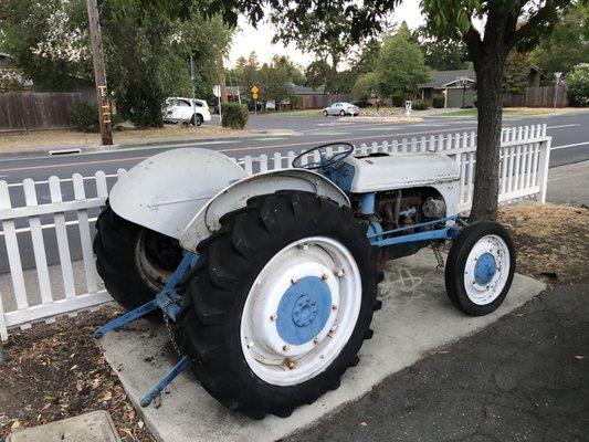 tractor  on display