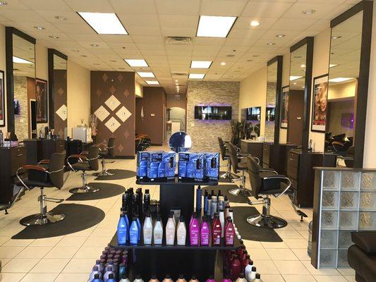 An inside look of Doll's Salon & Spa, located in Naperville, Illinois.