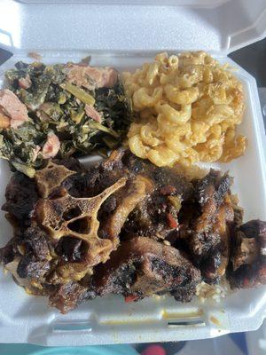 Soulfood Saturday Oxtails, Collard Greens & Baked Macaroni