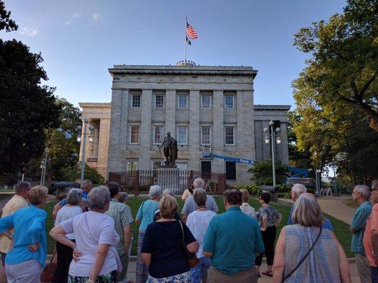 Private group of active adults on Raleigh Sightseeing tour