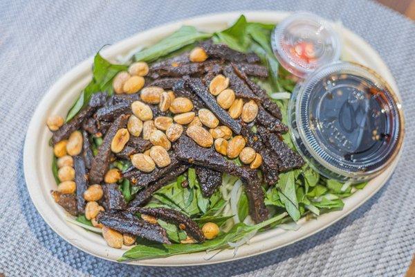 Green Papaya Salad with House Beef Spleen Jerkey (Saigonese)