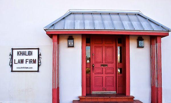 The Khalidi Law Firm office is located at 116 West Cushing Street in downtown Tucson's Barrio Viejo.