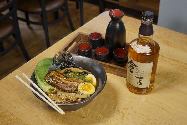 Sake and Tokyo Ramen