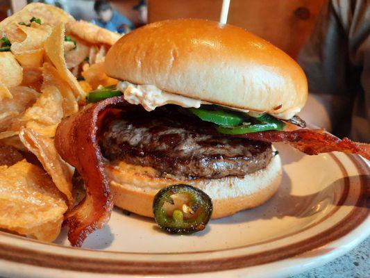 Close-up of Prairie Burger