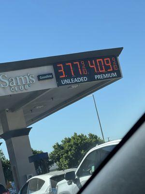 The gas price today 8.21.1024