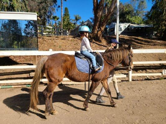 Riding lesson!