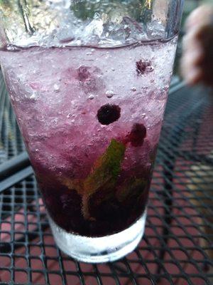 Blueberry Mojito - so refreshing on a hot day, and - bonus! - beautiful