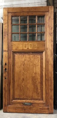 Boiled linseed oil door with natural finish complete