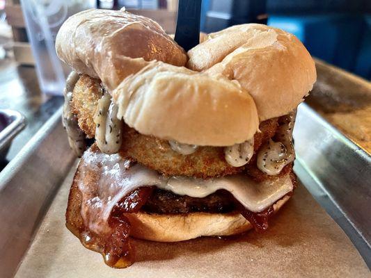 French Onion Dip Burger