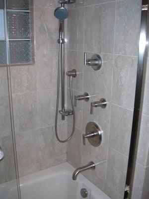 Custom shower installation