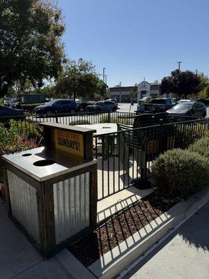 Outdoor seating area