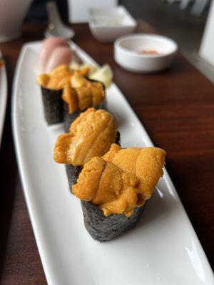 Uni and Chu Toro nigiri