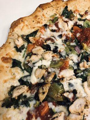 White Vegetarian Pizza