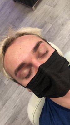 Threaded brows