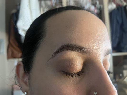 Threaded eyebrows