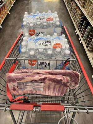 Raley's Water 24pk, $1.97 each and St. Louis Style Ribs; $1.97 LB