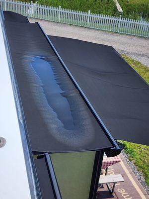 Passenger side front awning