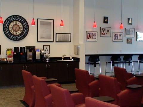 Enjoy a coffee and television in one of our comfy chairs while waiting for your car to be serviced.