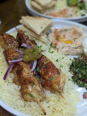 Chicken Kabob Platter