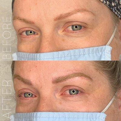 Natural combination brow Rework/Correction