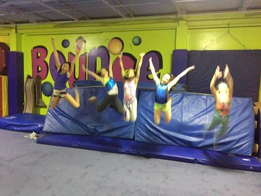 Having fun at Bounce