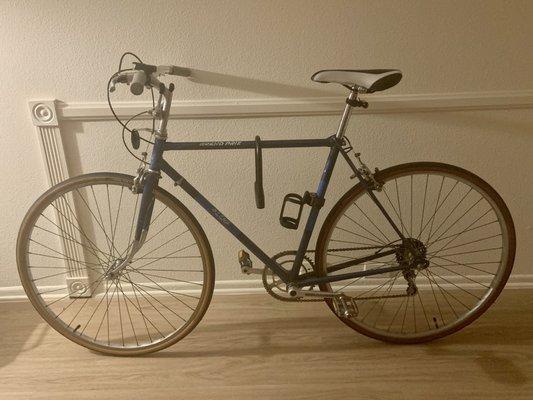 I love my bike! Lance repaired a "vintage" Grand Prix Raleigh.